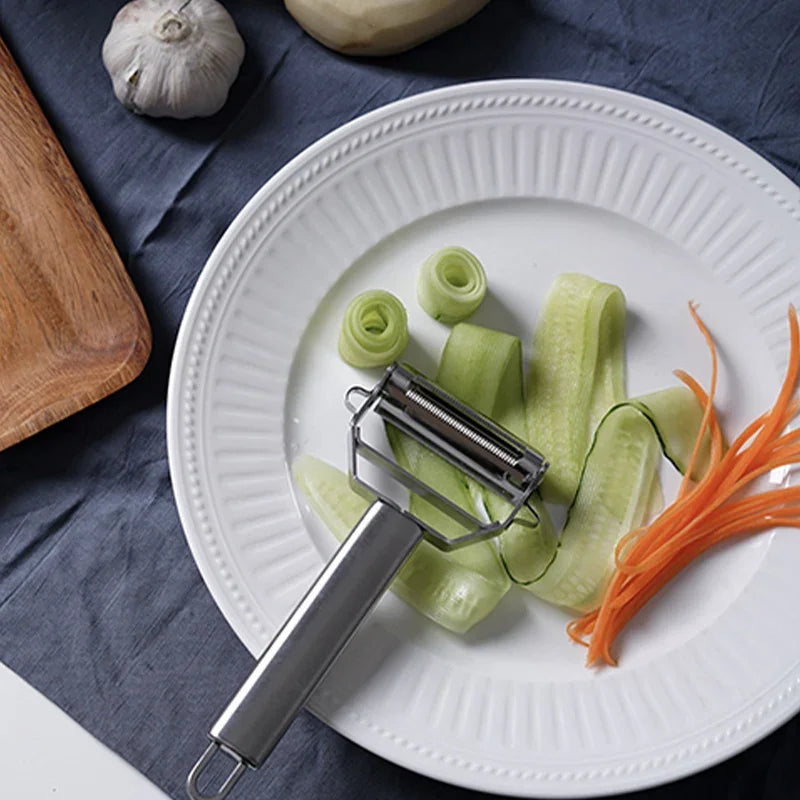 Multifunctional Stainless Steel Kitchen Peeler Fruit Vegetable Potato Carrot Cucumber Grater Julienne Durable Vegetable Slicer