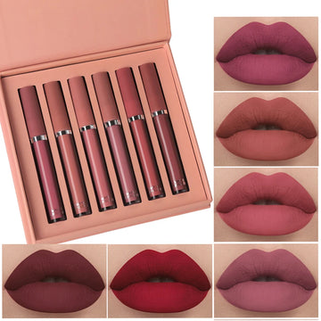 Batom Matte Glamour - kit com 6 unidades