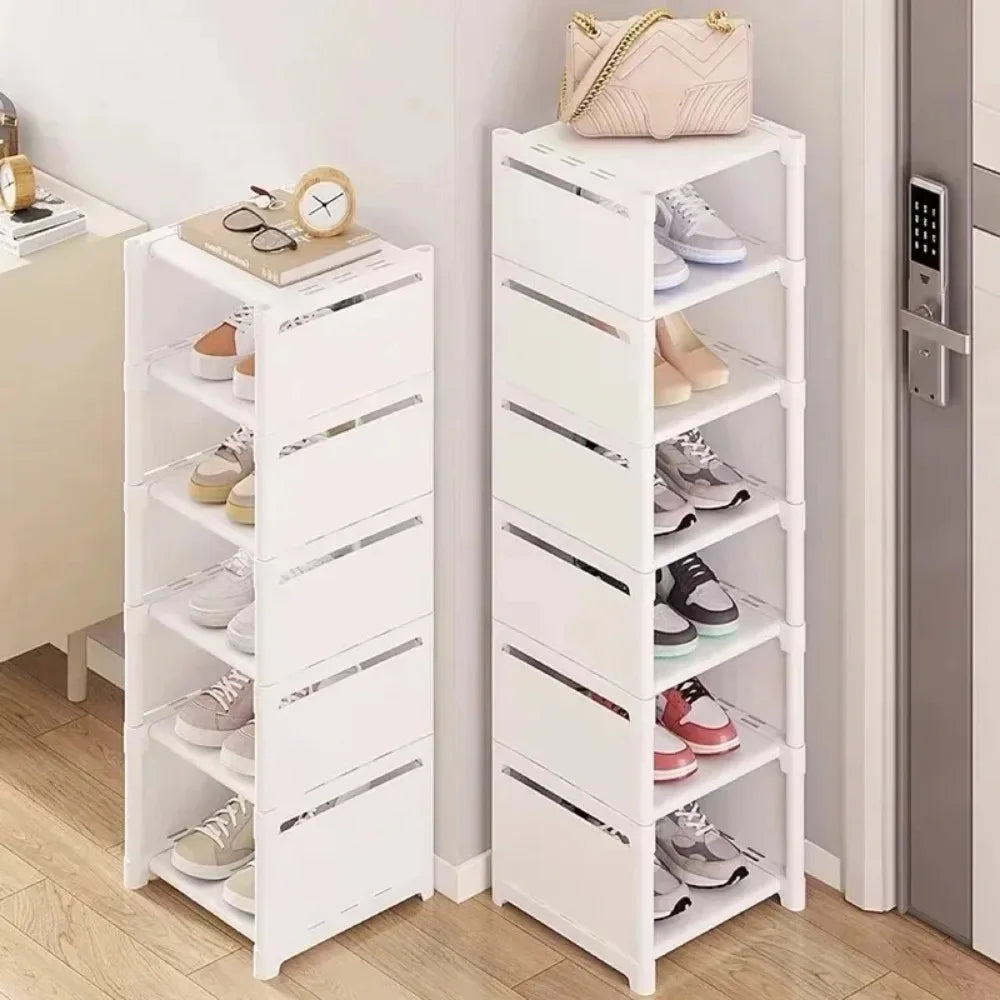 Multiple Layers Shoe Organizer Shoe Rack Organizer Space Saving Rack For Wall Corner Stackable Shelf Adjustable Saving Cabinet