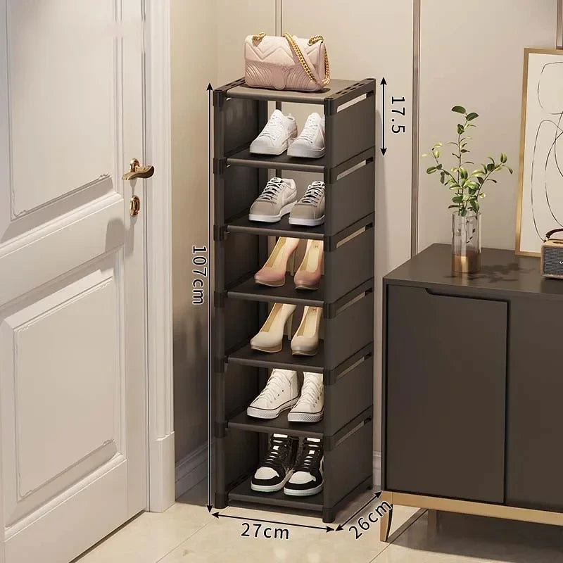 Multiple Layers Shoe Organizer Shoe Rack Organizer Space Saving Rack For Wall Corner Stackable Shelf  Adjustable Saving Cabinet