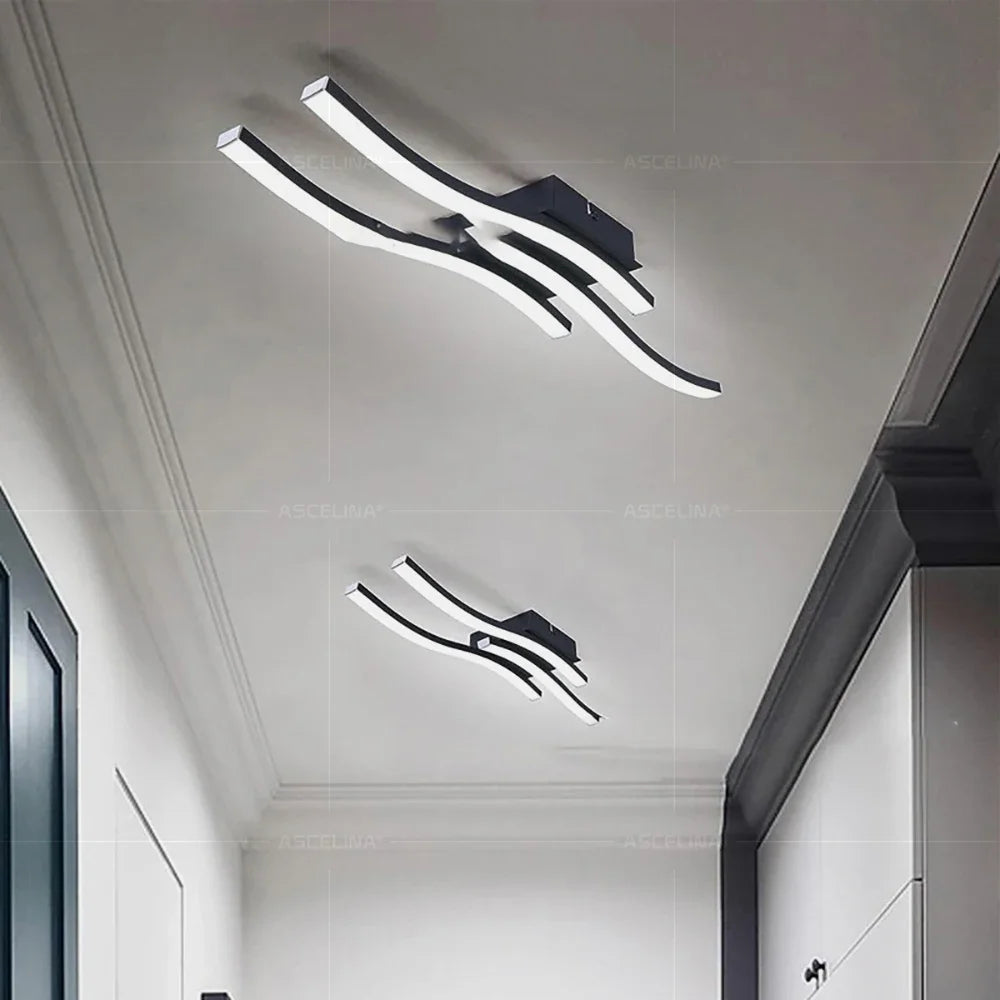 Modern LED Wave Ceiling Light