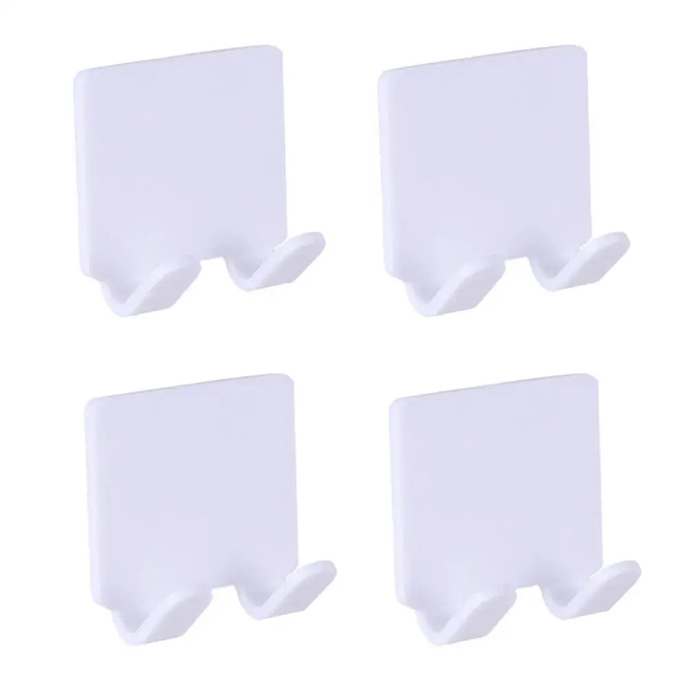 2/4PCS Adhesive Razor Holder Wall Mounted Bathroom For Shower Hook Rack Gillette Shaver Shaving Holder Black Plastic Hook