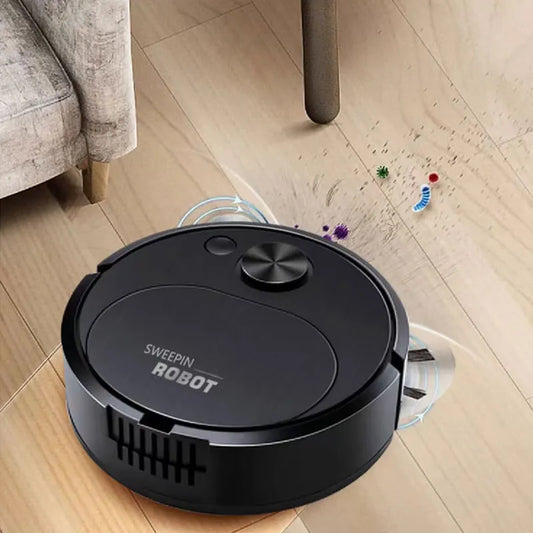 Novo Aspirador Robot Aspirador USB com Função de Mopa 3 em 1 Inteligente Sem Fio 1500Pa Limpeza com Arraste Varre o Chão para Casa Escritório