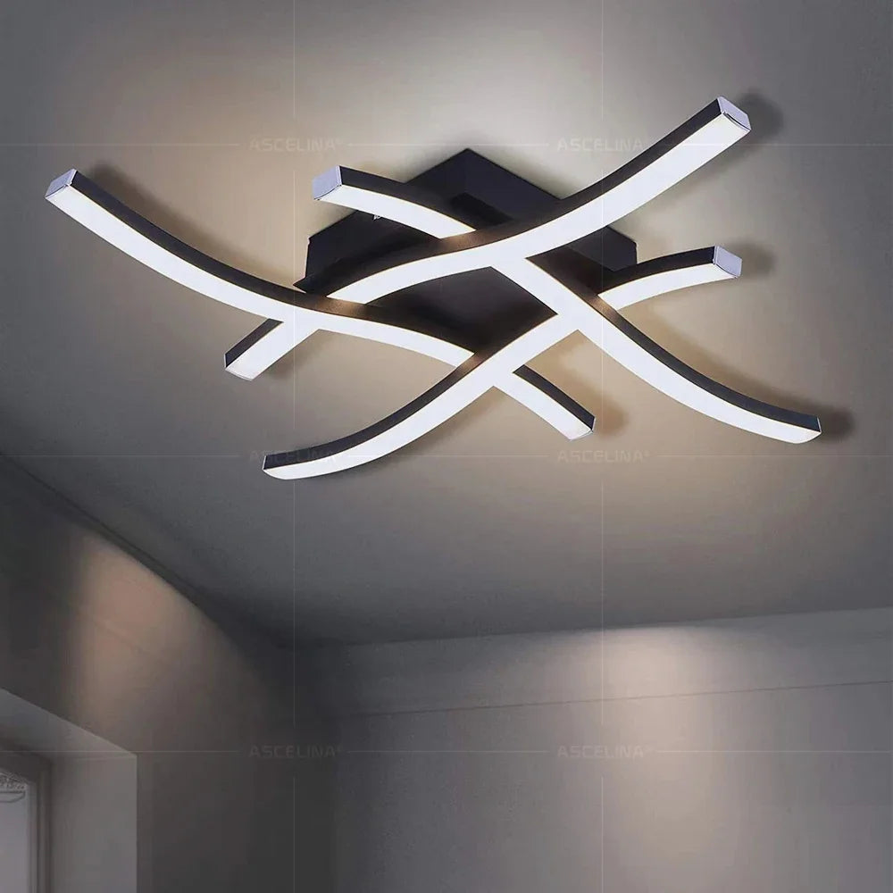 Modern LED Wave Ceiling Light